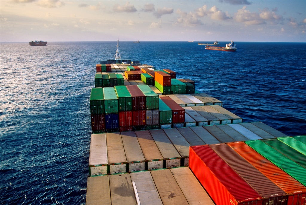 The CMA CGM Belem lost 99 shipping containers in severe weather off the coast of Richards Bay. The South African Maritime Safety Authority is searching for the containers. (Gonzalo Azumendi/Getty Images)