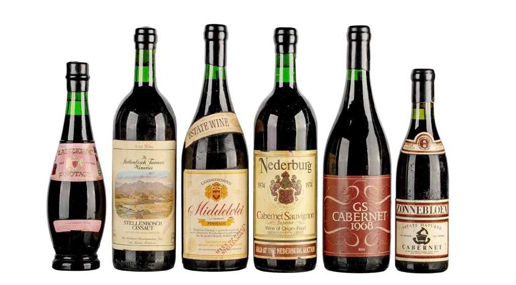 A selection of the rare historic wines on auction in Stellenbosch this weekend. Image: Supplied.