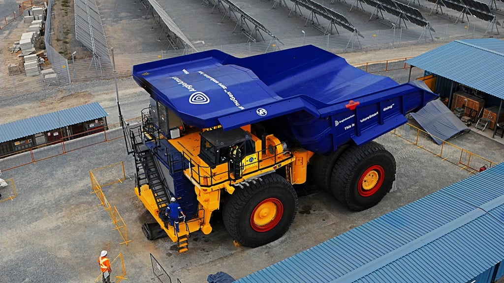 A truck powered by hydrogen, but also using platinum as a catalyst. (Anglo American/Supplied)