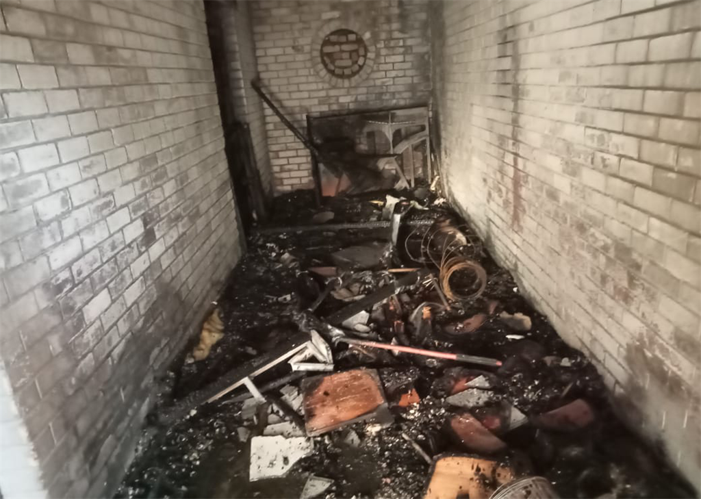No injuries were reported after a fire damaged eight classrooms and a storeroom at a Boksburg primary school.