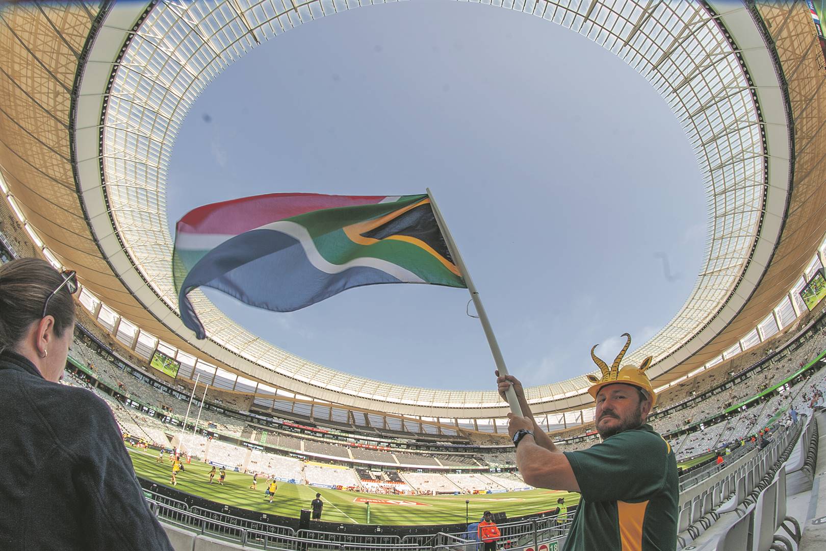 ’n Toeskouer tydens die Kaapstad-sewestoernooi in 2019.    Foto: Jaco Marais