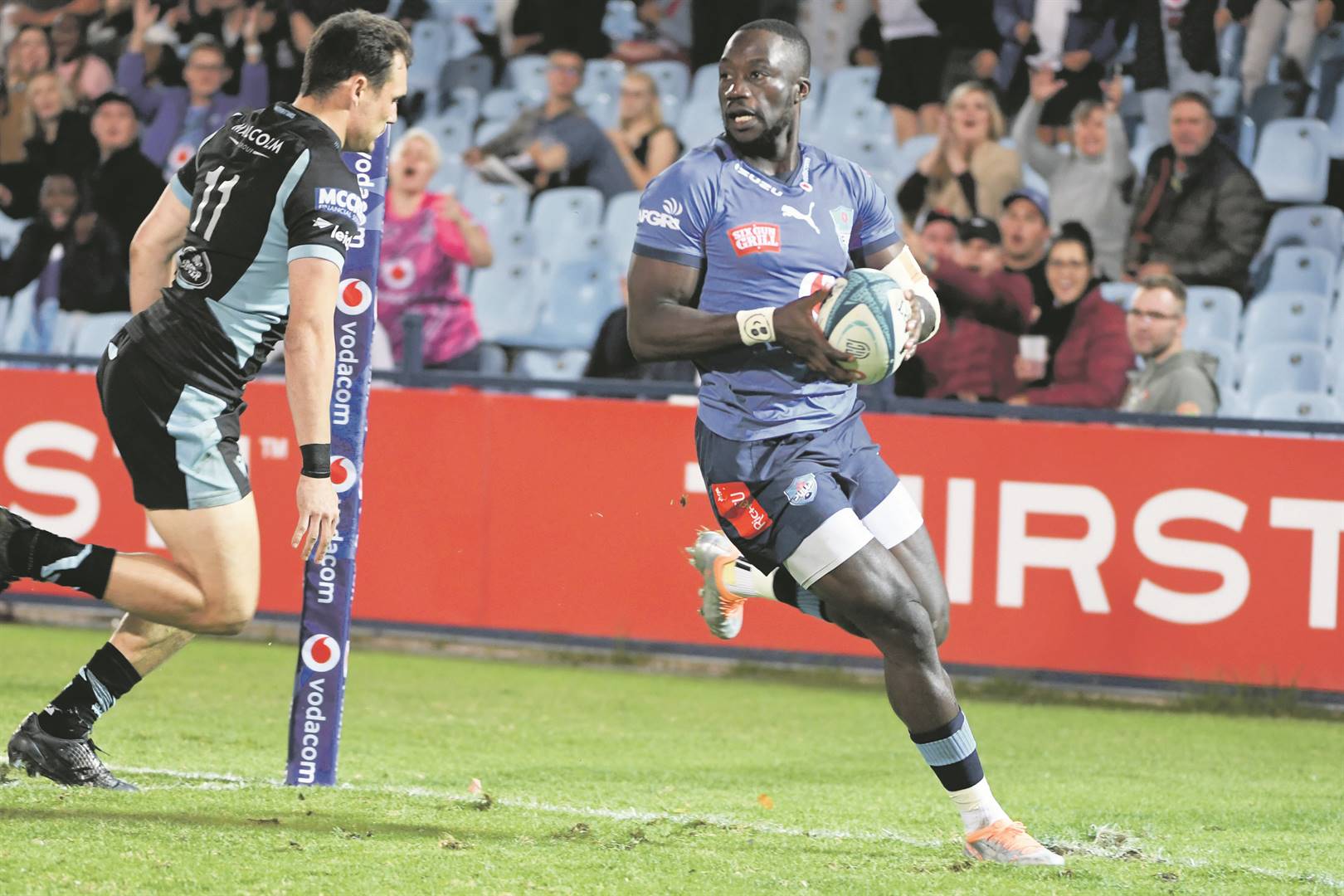 Madosh Tambwe is een van die topspelers in die Verenigde Rugbykampioenskap. Foto: Gallo Images