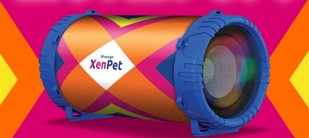 The Montego XenPet speaker is part of the hamper that you could win.