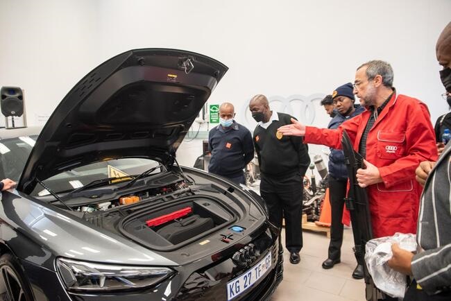 Audi e-tron first responder training in South Afri