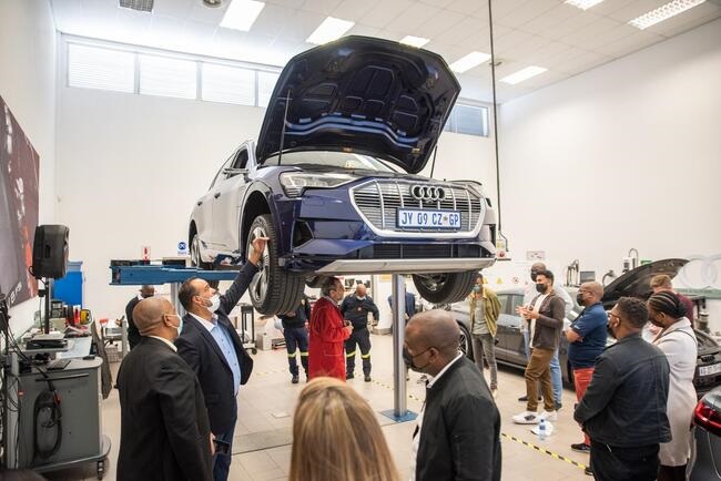 Audi e-tron first responder training in South Afri