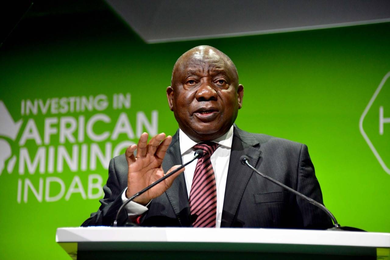 President Cyril Ramaphosa delivering the keynote address at the 2022 Investing in Africa Mining Indaba at the Cape Town International Convention Centre under the theme “Evolution of African Mining”. Photo: GCIS