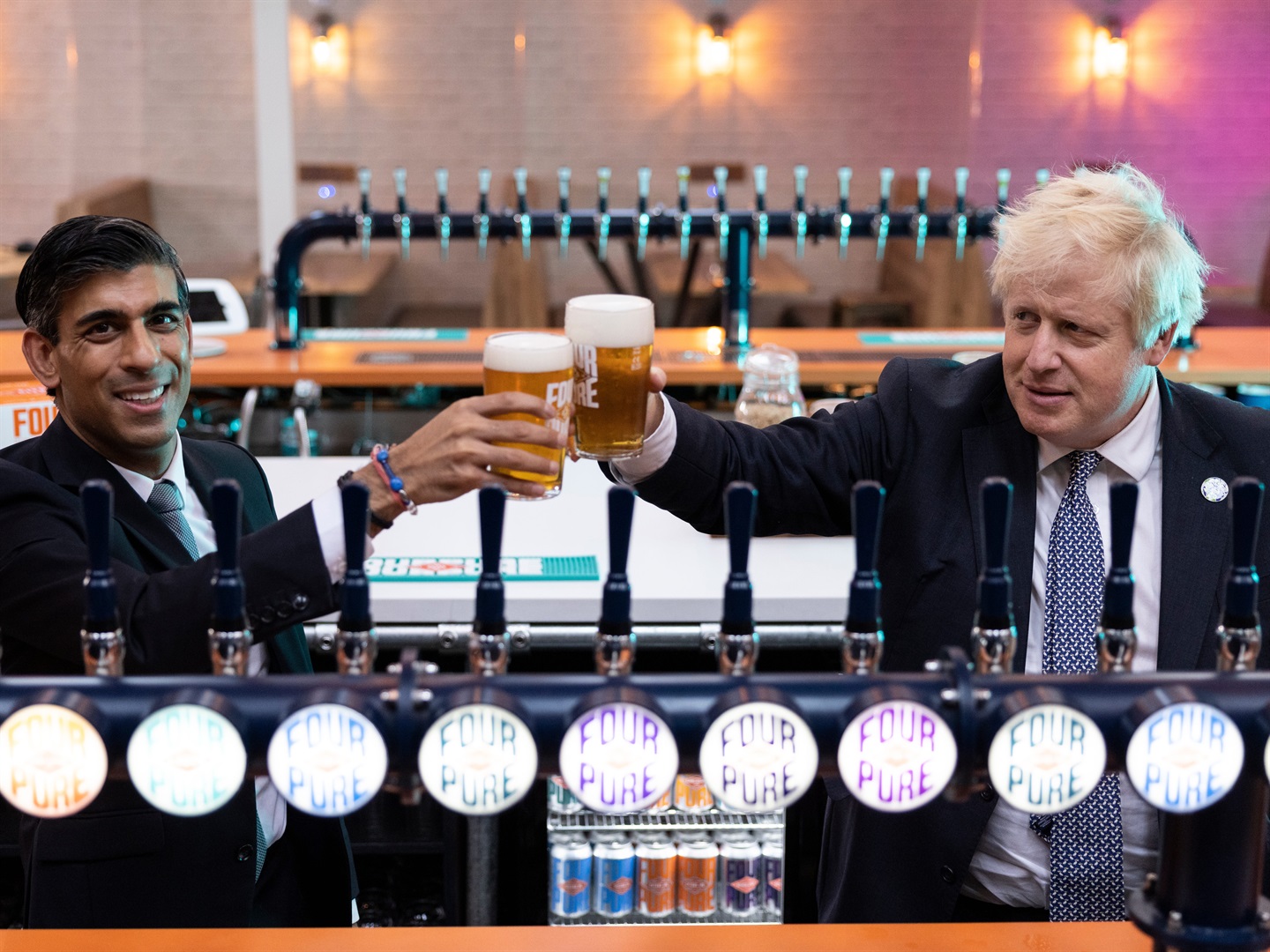 Rishi Sunak and Boris Johnson. Dan Kitwood-WPA Pool/Getty Images