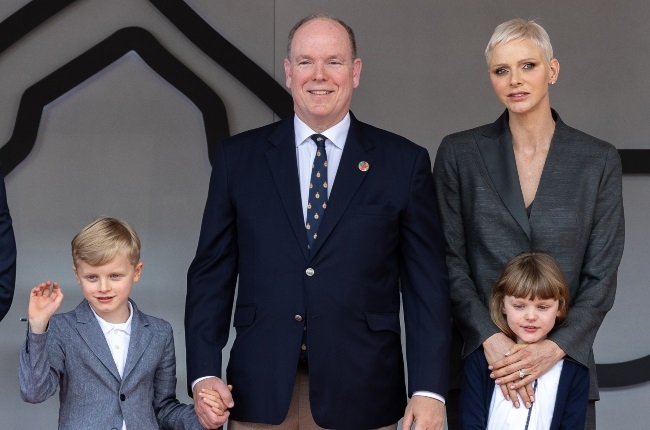 In her first public appearance since returning to Monaco from a Swiss clinic, Princess Charlene attended the E-Prix race with husband Prince Albert and their twins, Prince Jacques and Princess Gabriella. (PHOTO: Gallo Images/Getty Images)
