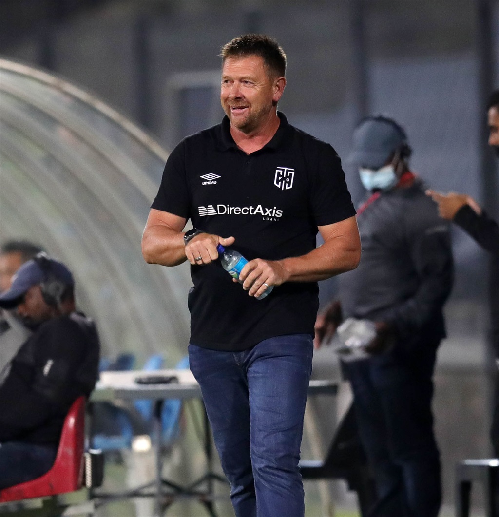 Eric Tinkler, head coach of Cape Town City during the DStv Premiership 2021/22 match between Maritzburg United and Cape Town City at Harry Gwala Stadium, Durban on 06 April 2022 ©Samuel Shivambu/BackpagePix