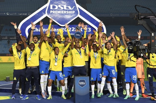 Mamelodi Sundowns fell just two points shorts of breaking their 71-point record last season, which is why they are gunning for it again this season with another DStv Premiership title in the bag. 
(Lefty Shivambu/Gallo Images)