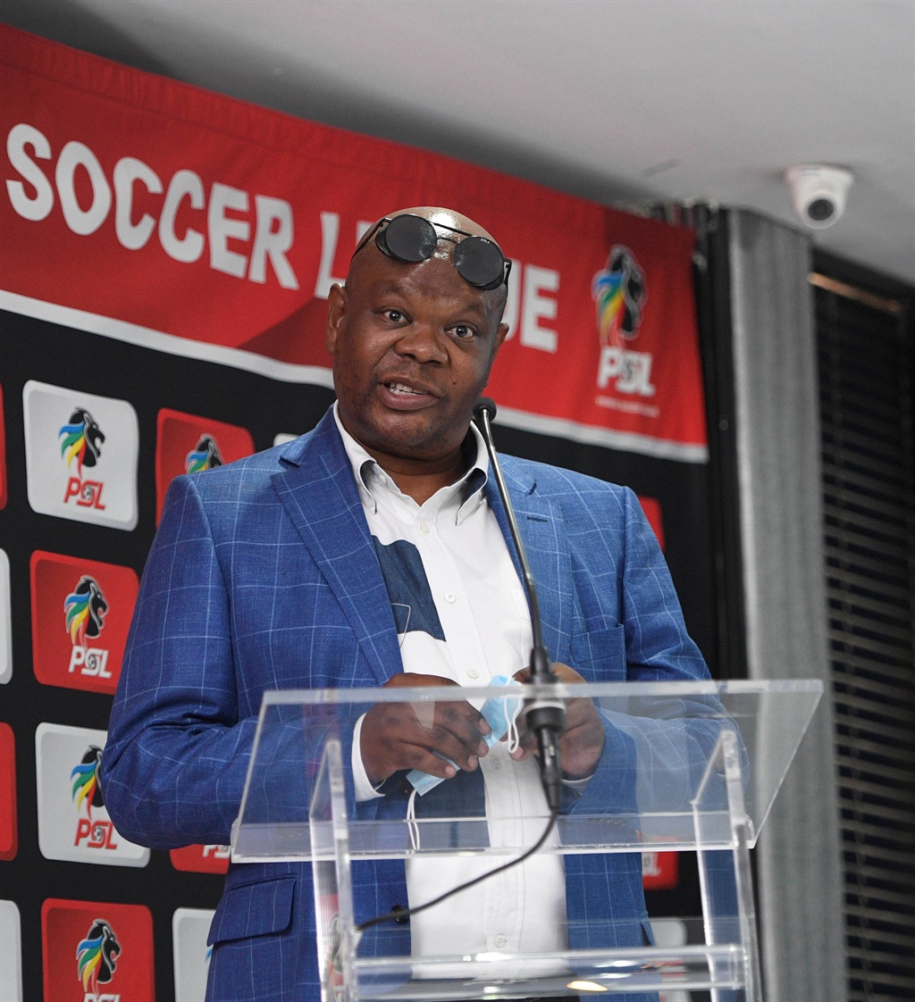 Adv Zola Majavu during the 2022 Dstv Compact Cup Press Conference on the 05 January 2022 at PSL Offices / Pic Sydney Mahlangu/BackpagePix