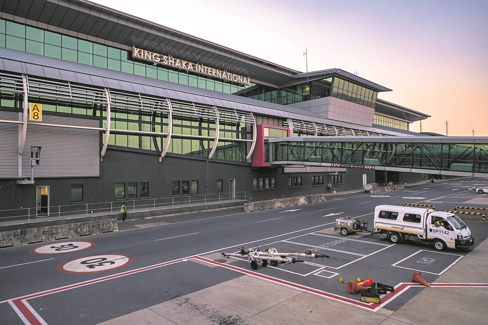 After the devastating floods in April, King Shaka airport has had to flush toilets with buckets while water pipelines are being repaired.