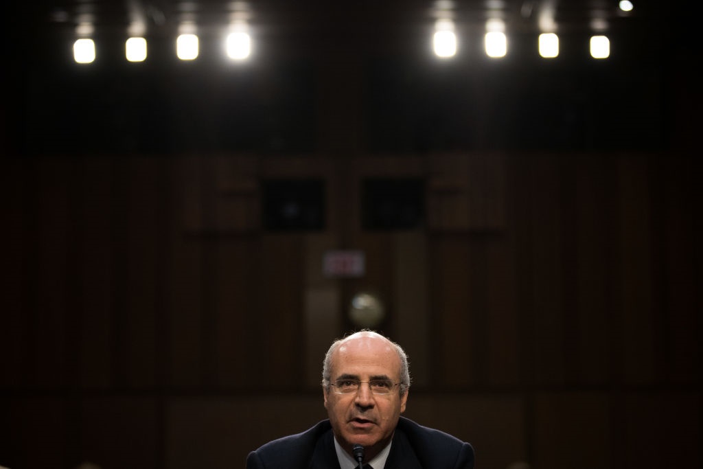 Bill Browder photographed in 2017 testifying during a Senate Judiciary Committee hearing titled Oversight of the Foreign Agents Registration Act and Attempts to Influence U.S. Elections in the Hart Senate Office Building on Capitol Hill in Washington, DC. (Photo: Drew Angerer/Getty Images)