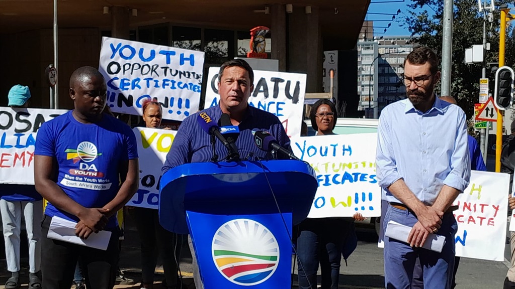 DA leader John Steenhuisen has pleaded with South Africans to vote for his party. Photo by Kgomotso Medupe