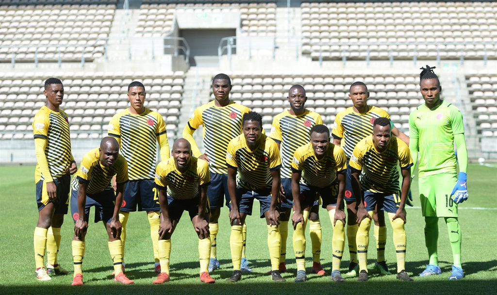 Jomo Sono team picture during the GladAfrica Championship 2021/22 game between Cape Town Spurs and Jomo Cosmos at Athlone Stadium on 6 March  2022 Â© Ryan Wilkisky/BackpagePix