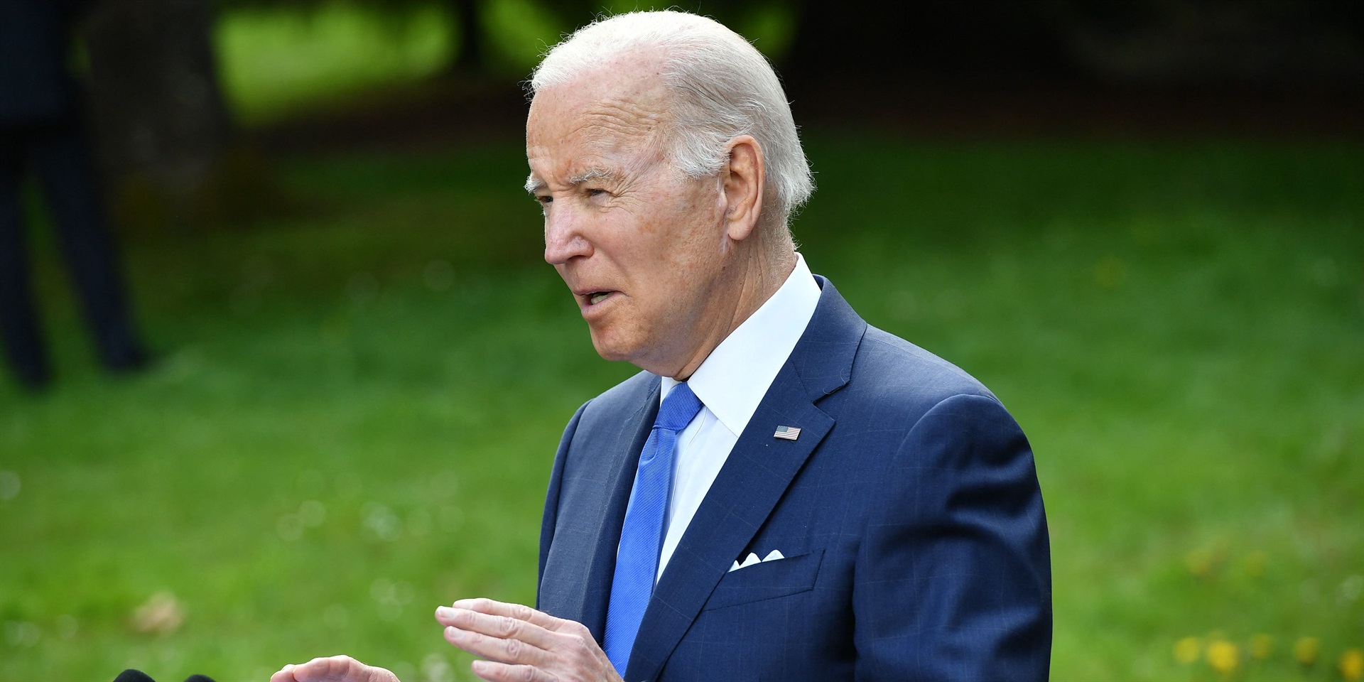 President Joe Biden speaks on Earth Day at Seward Park in Seattle, Washington, on April 22, 2022.