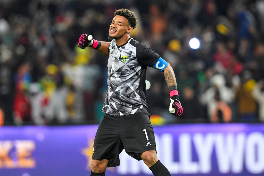 Ronwen Willams of South Africa during the Africa Cup of Nations, Qualifier match between South Africa and Morocco at FNB Stadium on June 17, 2023 in Johannesburg, South Africa.