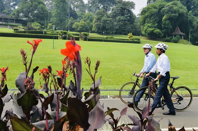 A president and a prime minister go on a bamboo bike ride - here's the story behind the bicycles