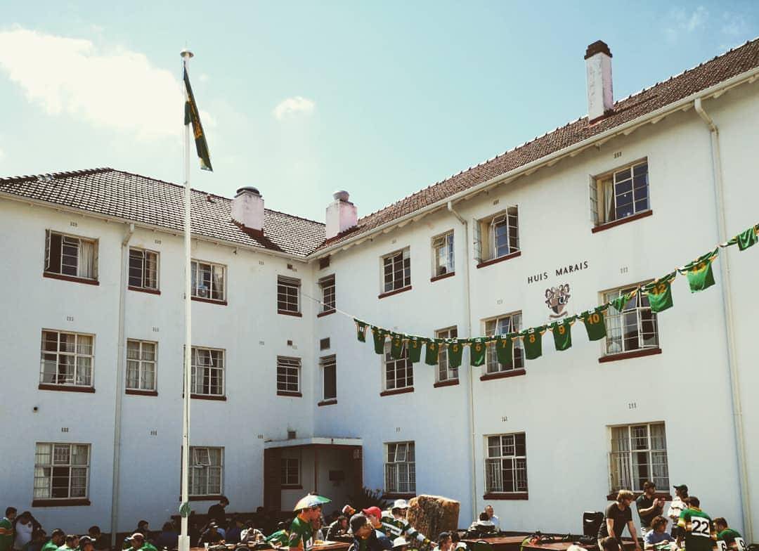 Huis Marais residence at Stellenbosch University where student Theuns du Toit was filmed urinating on first-year agriculture student Babalo Ndwayana's desk, laptop and books.