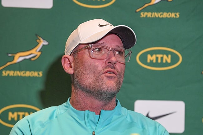 Springbok coach Jacques Nienaber. (Photo by Lefty Shivambu/Gallo Images)
