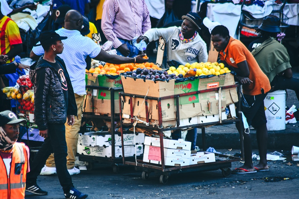 Informal Traders in the Johannesburg CBD.