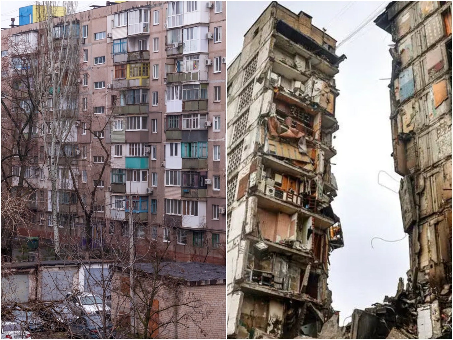 Öncesi ve sonrası fotoğrafları, Rusya'nın Mariupol'u nasıl moloz haline getirdiğini gösteriyor