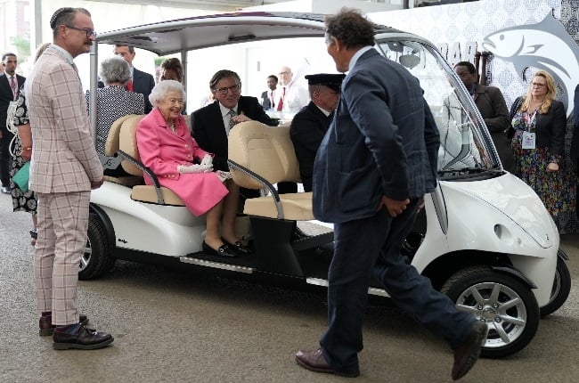 Queen Elizabeth arrived in a state-of-the-art vehicle for her latest public appearance. (PHOTO: Getty/Gallo images)