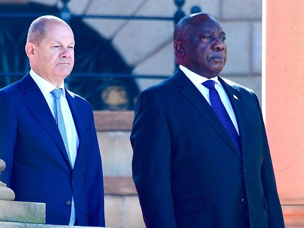 German Chancellor Olaf Scholz has met with President Cyril Ramaphosa.