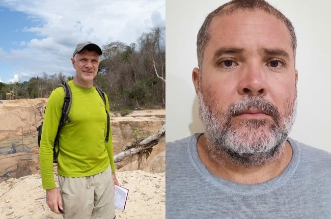 Dom Phillips (left) and Bruno Pereira were in the Amazon rainforest to research a book Dom was working on. (PHOTO: Gallo Images/ Getty Images)
