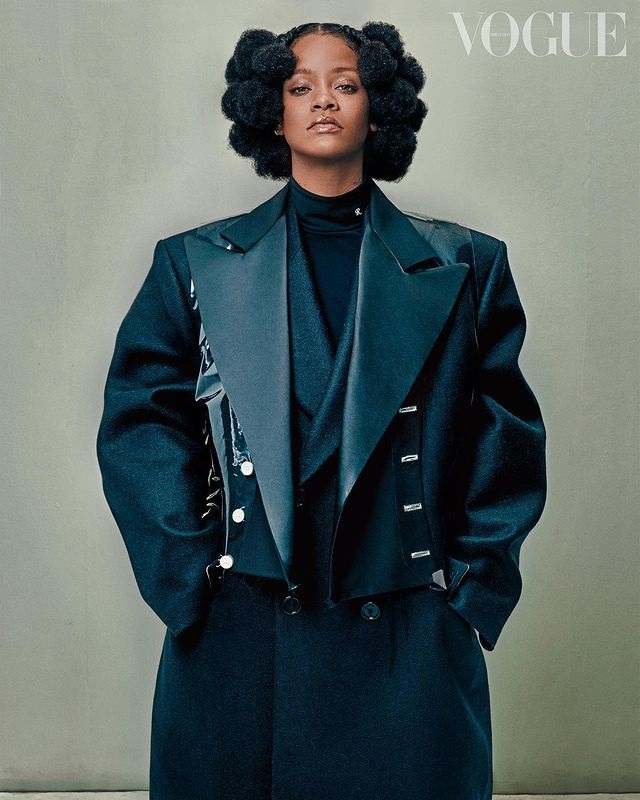 Rihanna for British Vogue.