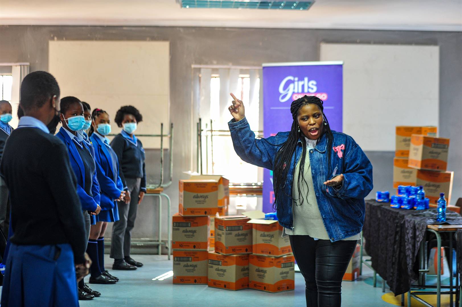Three organisations team up to alleviate 'period poverty' by donating  sanitary pads to pupils