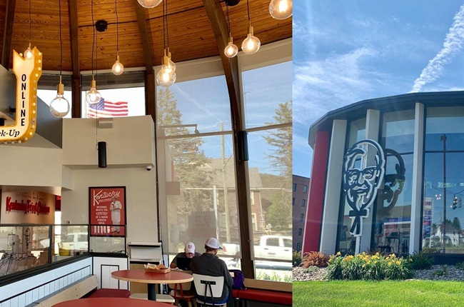 A KFC franchisee turned a former bank in rural New York into 'the most beautiful KFC in the world'