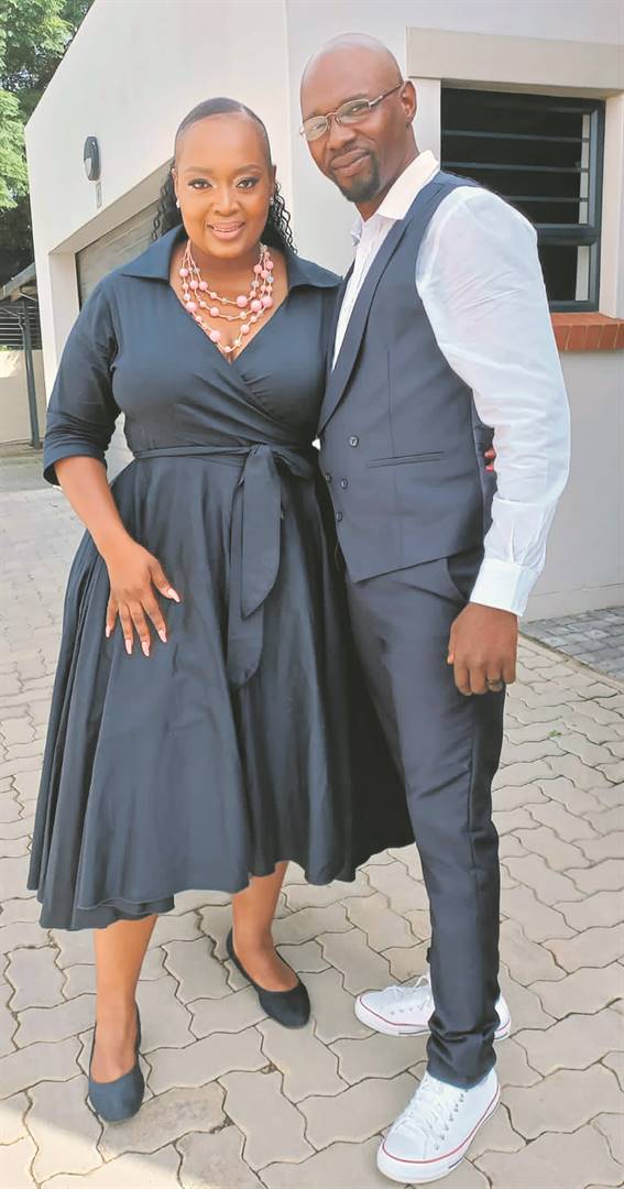 Sechaba Shai (right) is grateful for the support his fiancee Sihle SIbisi has given him throughout his recovery journey. 