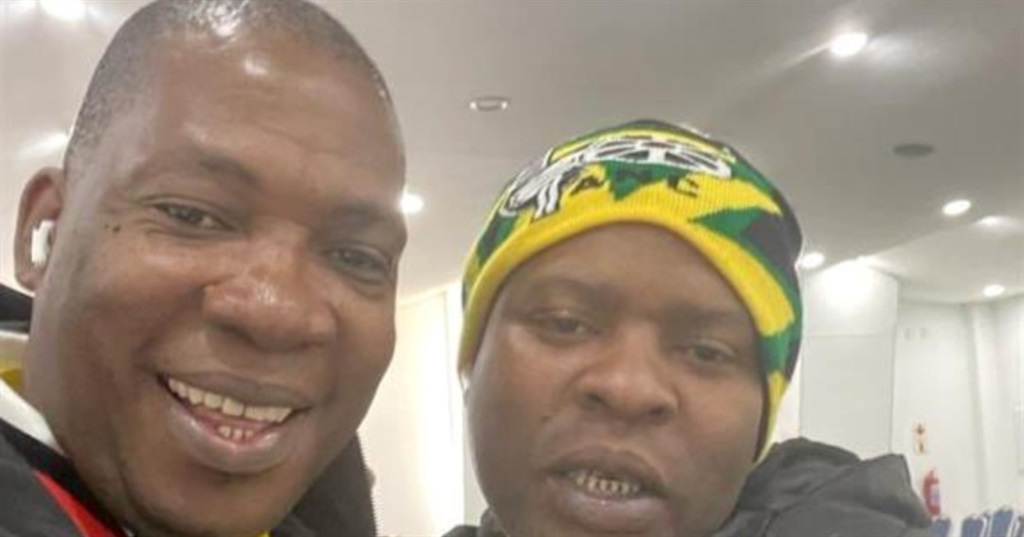 Panyaza Lesufi and Lebogang Maile at the Gauteng ANC provincial conference.