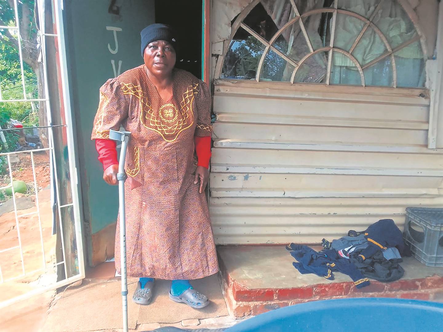 Josephine Maila said God hasn’t let her down, but the municipality is failing her. Photo by ­   Raymond Morare