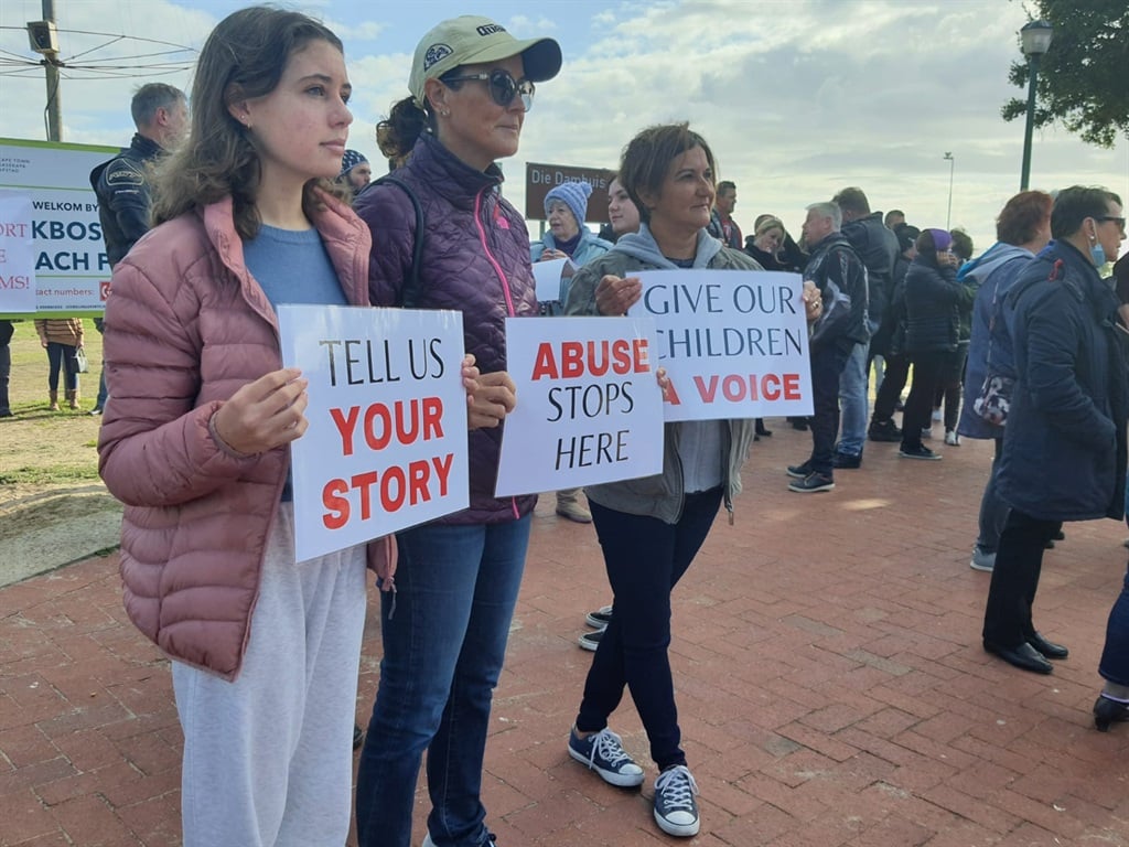 WATCH | 'Melkbos Monster': Protesters come out in their numbers, saying 'we support the victims' - News24