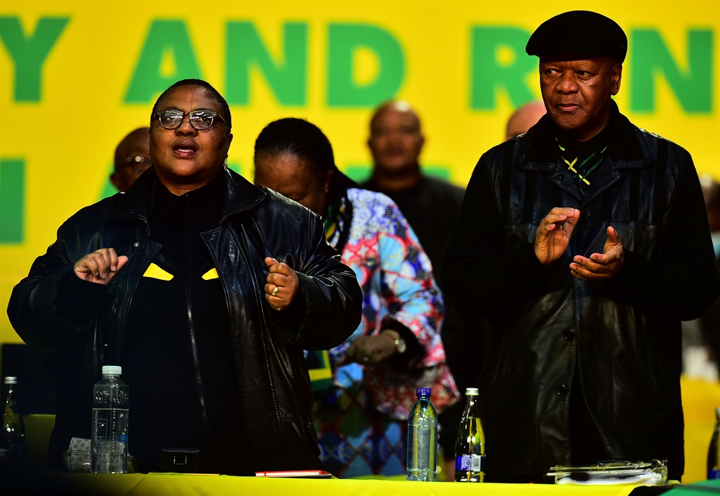 ANC members Thoko Didiza and Jeff Radebe.  Photo by Lucky Morajane 