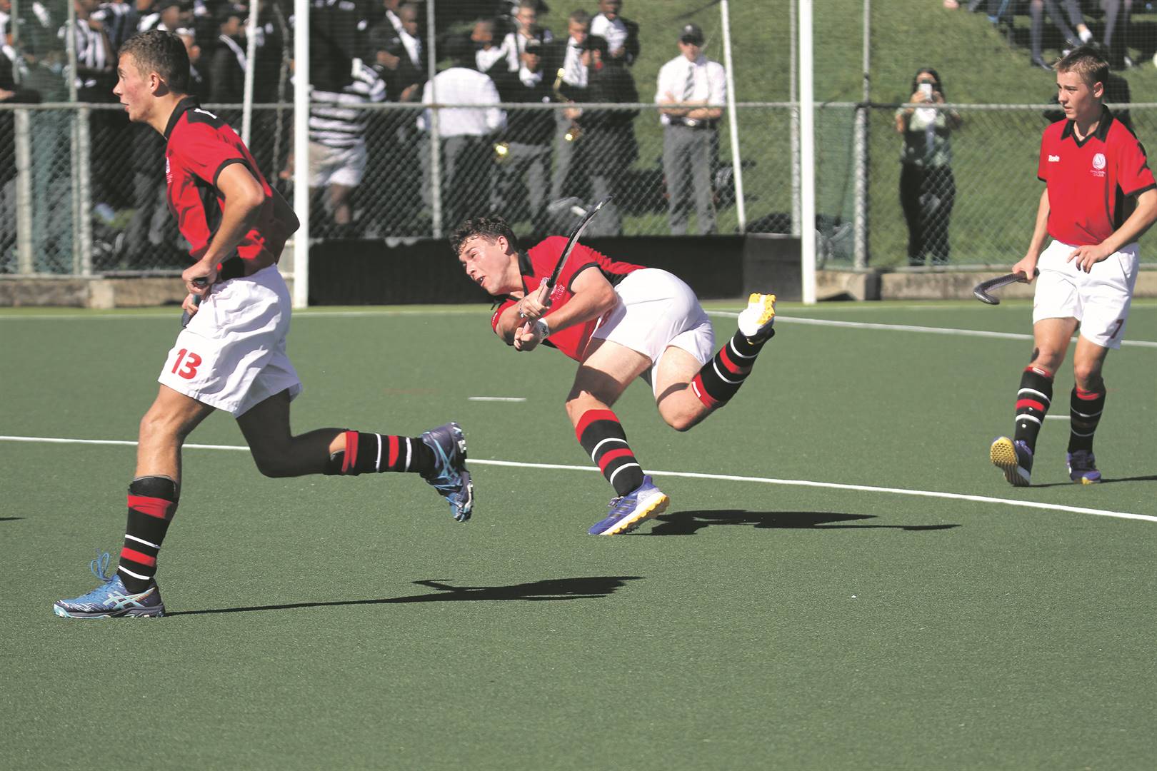 Maritzburg College’s Matthew Ponter makes an attempt at goal in the weekend’s encounter with Hilton College.