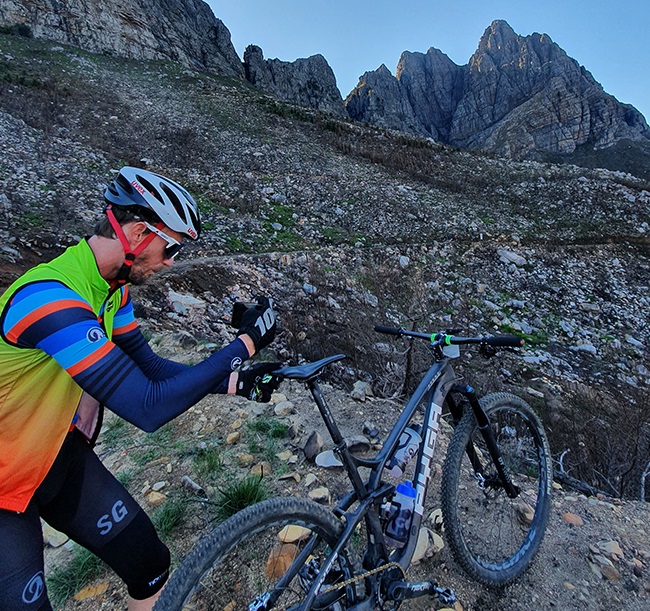 To generate mountains of data, it helps venturing into to some big mountains, for your Cape Epic training. (Photo: Rob du Preez)