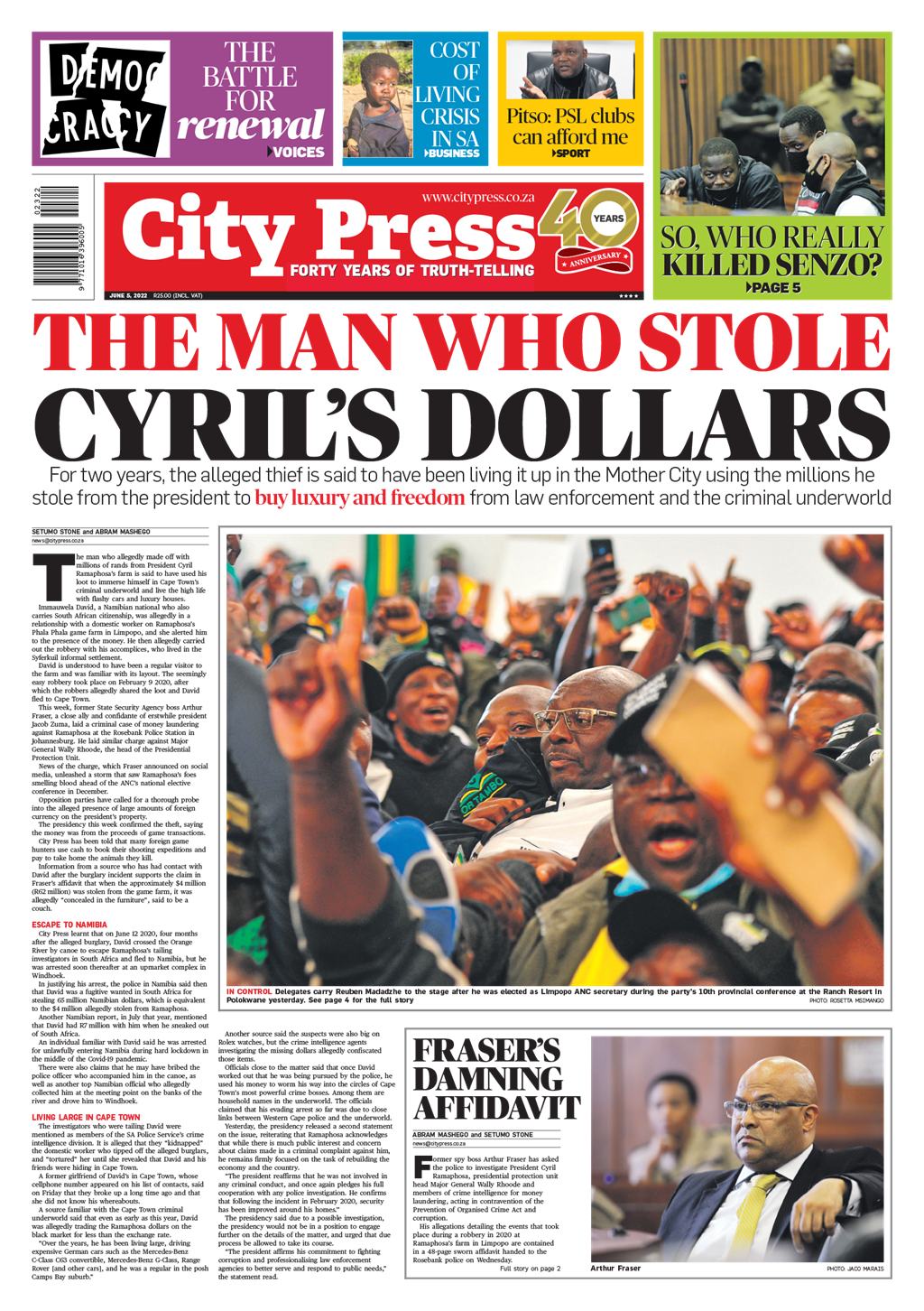 What's in City Press, June 5 2022