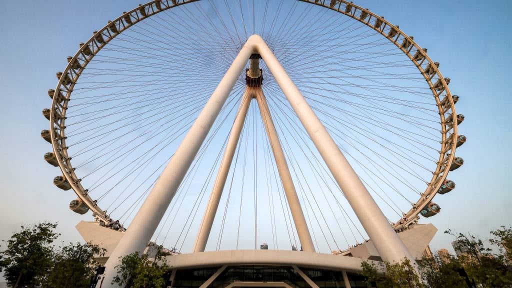 Spin the wheel Mystery in Dubai as mega Ferris wheel stops