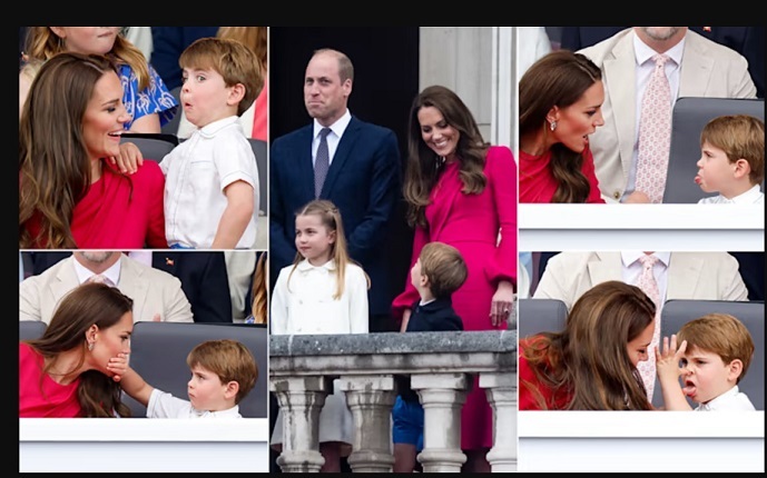 Prince Louis kept crowds entertained with a series of funny faces during the four-day weekend celebration to honour the Queen's remarkable 70-year reign. Photo: Getty Images/Hellomagazine.