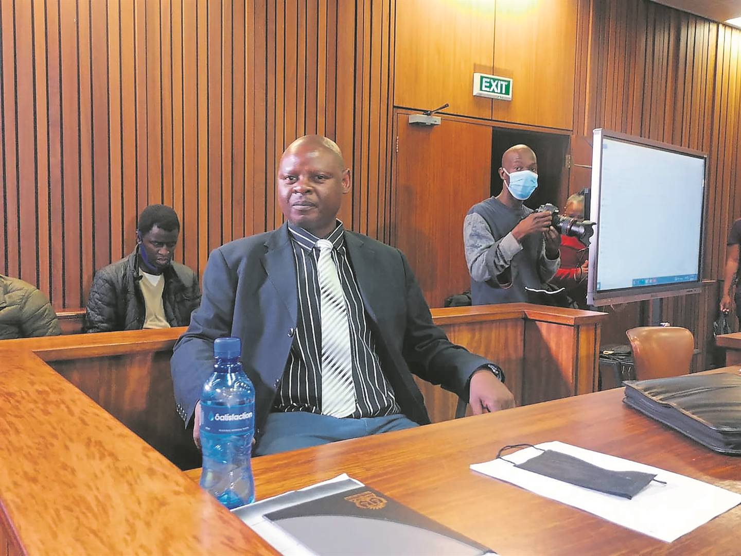 Sergeant Thabo Mosia maintains he did not tamper with evidence.     Photo by Kgomotso Medupe