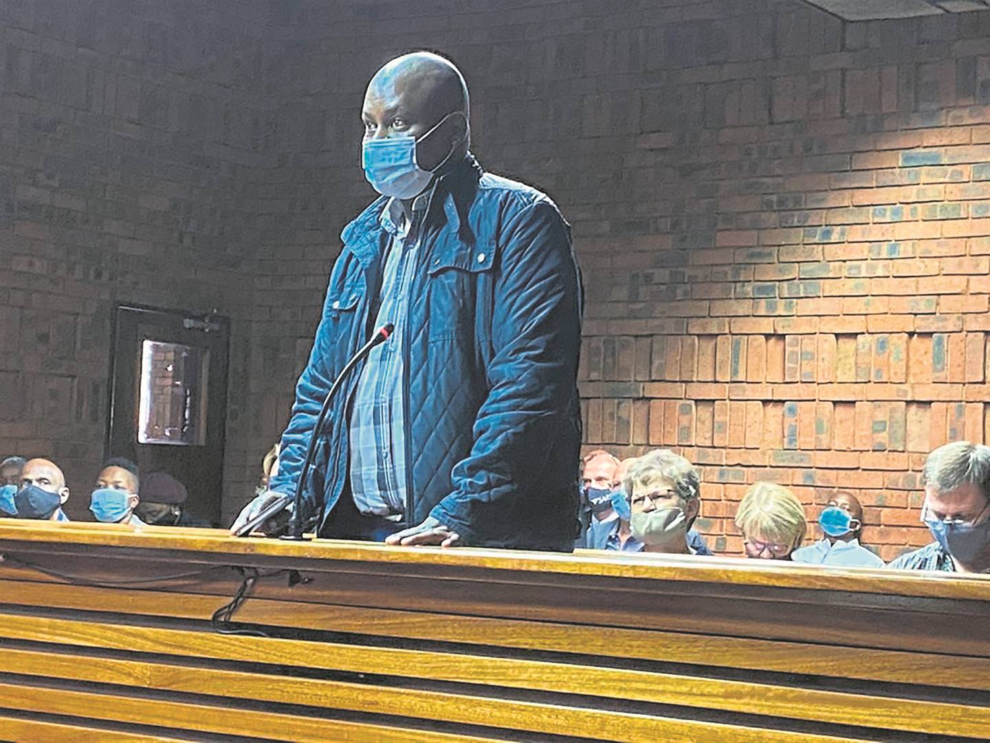 Businessman Maphoko Kgomoeswana in the Pretoria Regional Court yesterday.