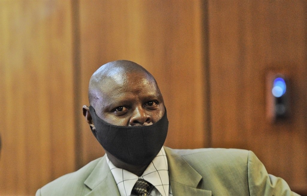 The court heard that Thabo Mosia neglected to take DNA swabs on the door handle where the alleged gunmen managed to gain entry to the house.
Photo: Tebogo Letsie/City Press