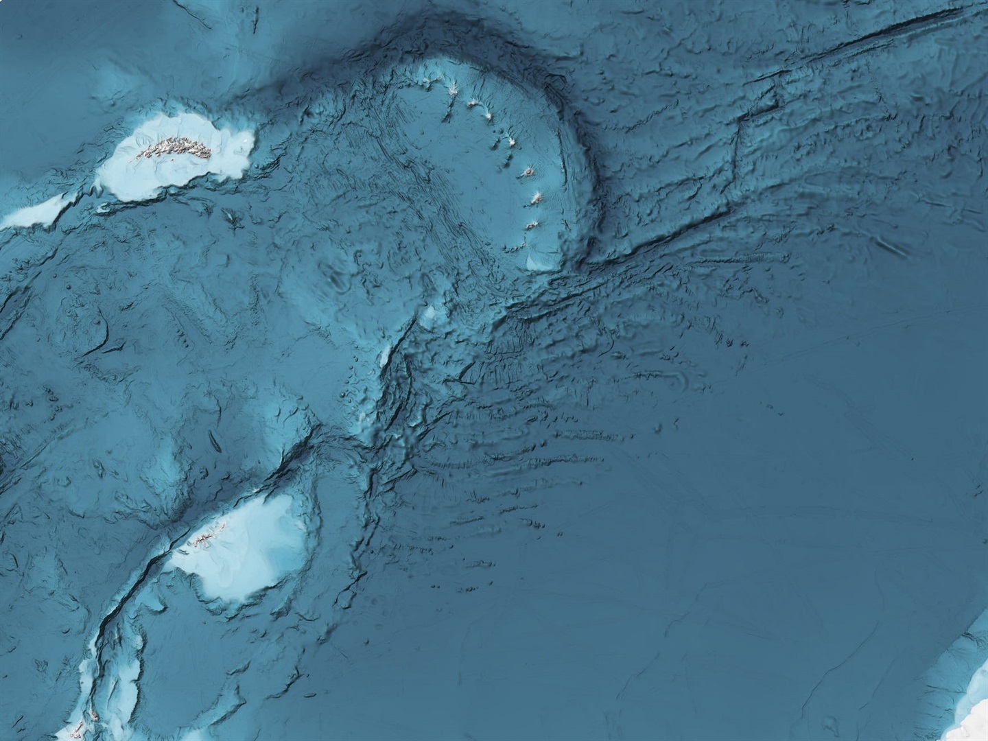 A close up of the structures seen on the Seabed map released June 7, 2022. Boris Derschel