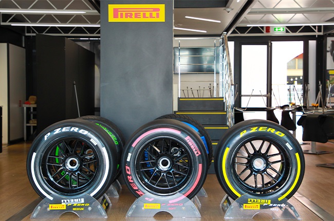 A selection of Pirelli's 2022 Formula 1 tyres