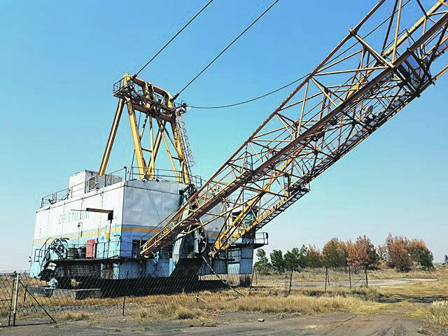 Equipment at the Optimum Coal Mine in Mpumalanga. 