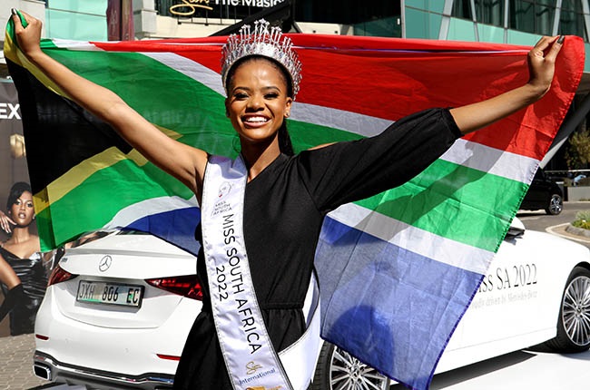 Ndavi Nokeri's first day as Miss South Africa 2022.