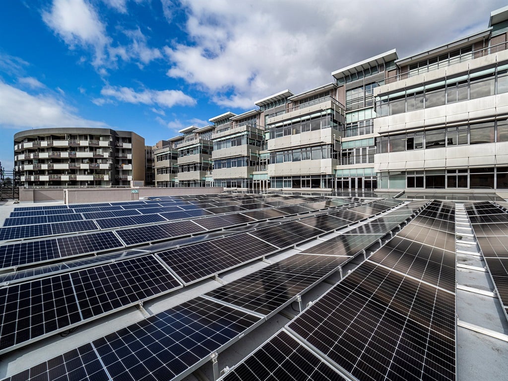 Solar panels at MontClare Place in Cape Town (Image: Growthpoint Properties)